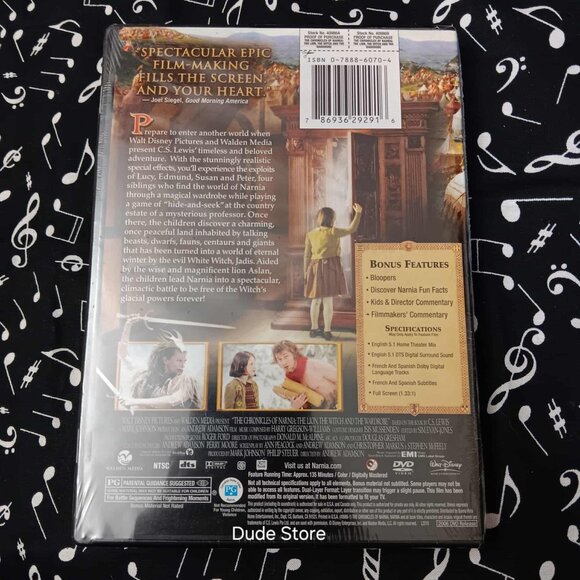 DISNEY - Chronicles of Narnia: The Lion, The Witch The Wardrobe - 2006 DVD - Picture 2 of 2